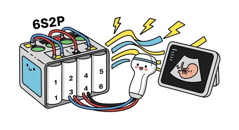6S2P Lithium Battery Pack Design for Portable Ultrasound Systems: Power Challenges in High-Performance Imaging