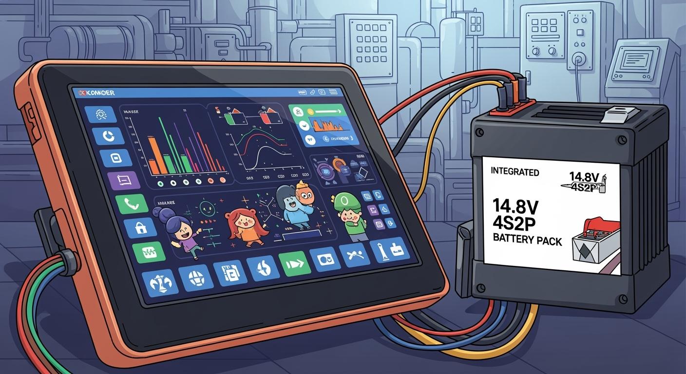 Why a 14.8V 4S2P Pack is Essential for Next-Gen Industrial Touchscreens