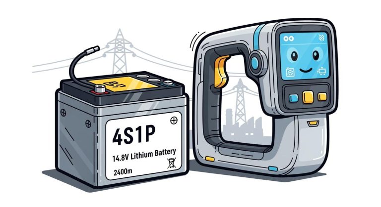 High-Performance 4S1P 14.8V Lithium Battery Design for Handheld Power Inspection Robots