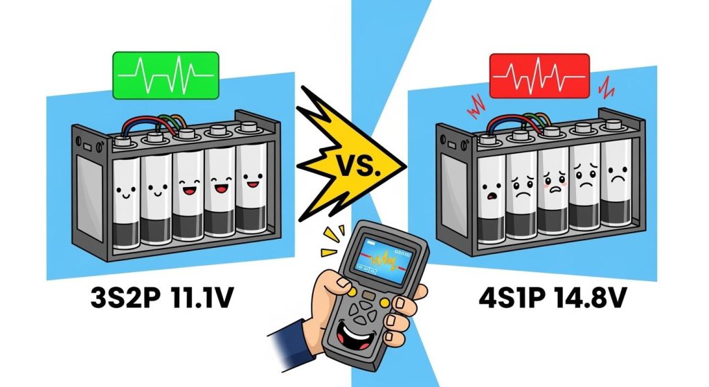 Voltage Stability Comparison: 3S2P 11.1V vs 4S1P 14.8V for Handheld PD Analyzers