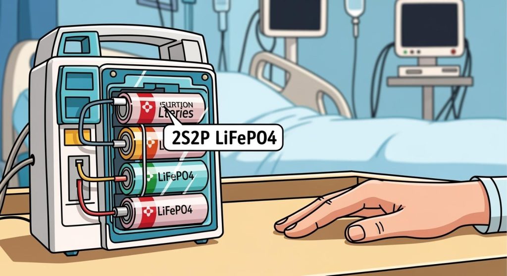 The importance of 2S2P LiFePO4 batteries in Mobile Infusion Pumps