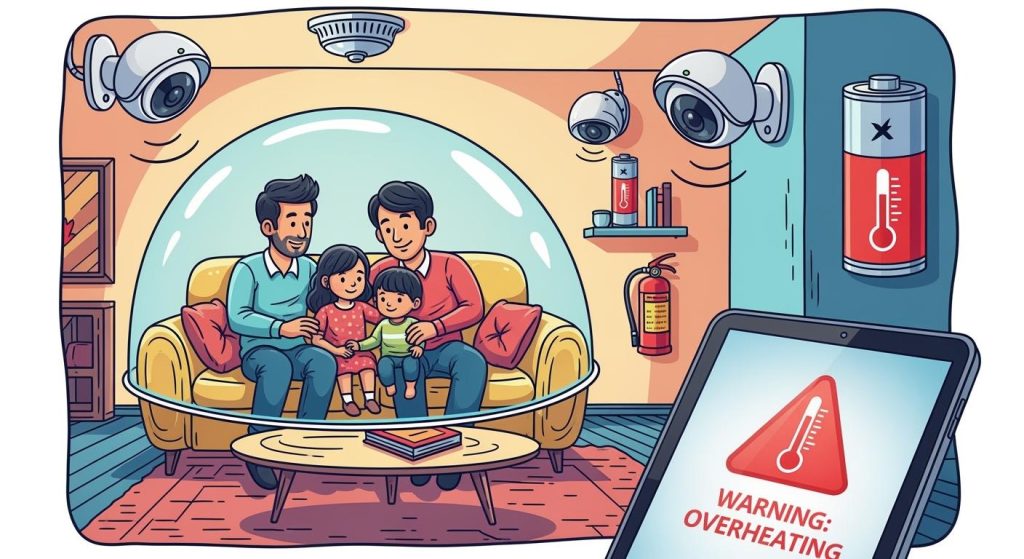 Fire Safety and Thermal Runaway Prevention in Smart Home Surveillance