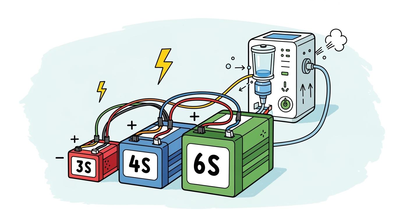 Common Battery Design Questions for Oxygen Concentrators: Choosing Between 3S, 4S, and 6S Lithium Packs