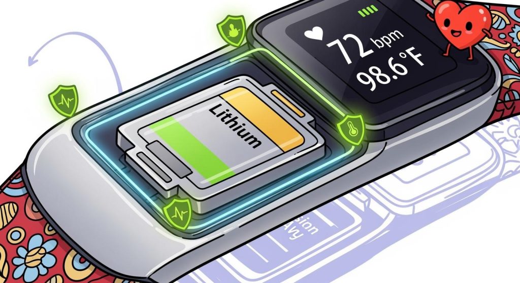 1S1P Ultra-Thin Lithium Battery Safety Design for Wearable Vital Signs Monitoring Devices
