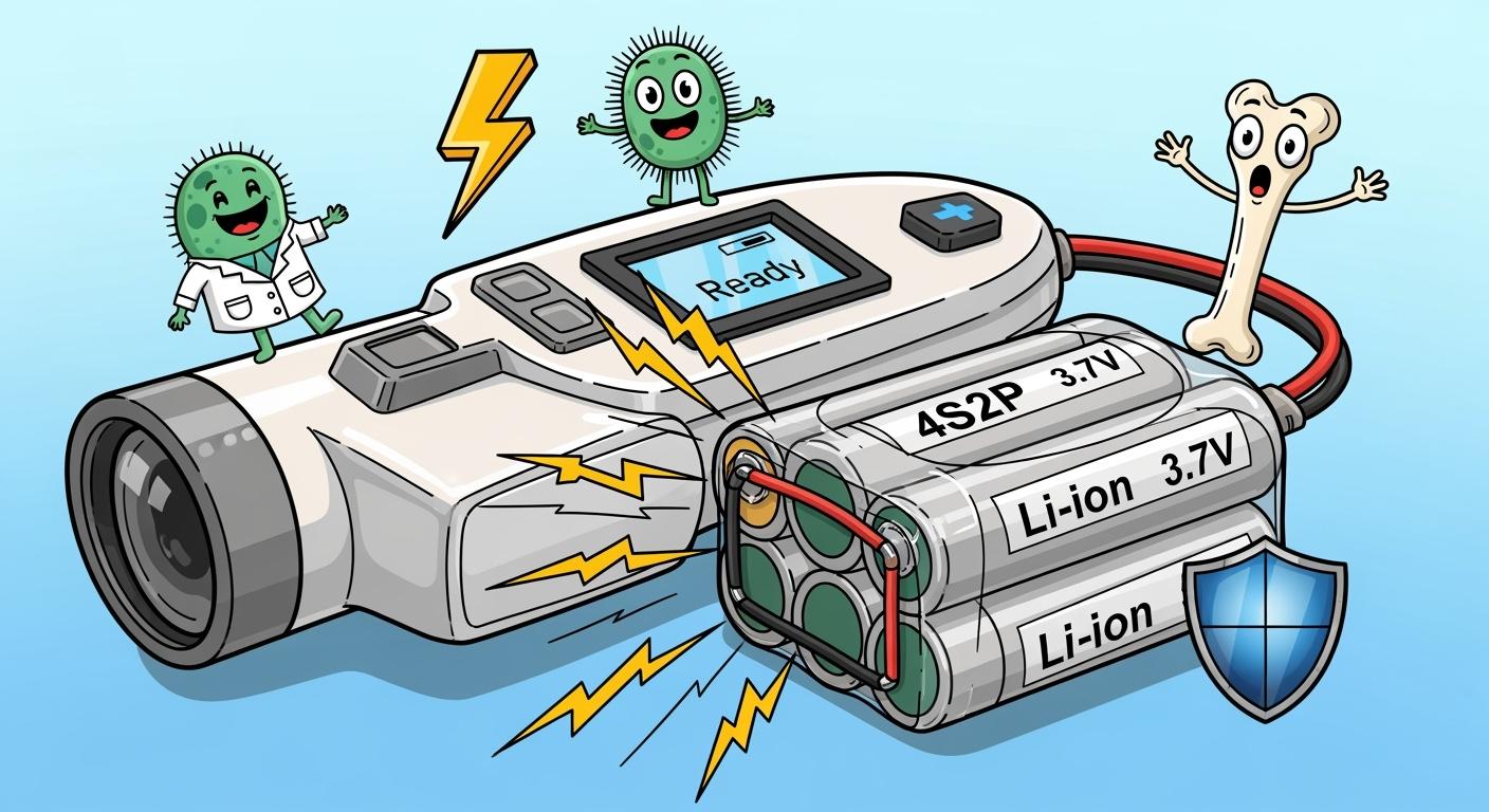 4S2P Lithium Battery System for Handheld X-Ray Diagnostic Devices: High Pulse Current Design Considerations