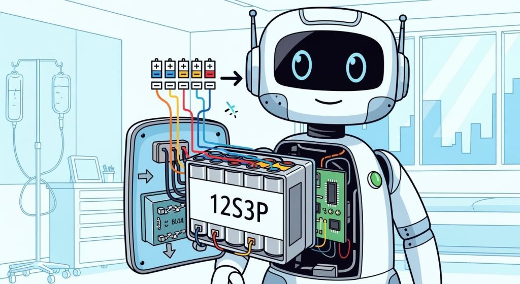 Why Mobile Medical Robots Use 12S3P Lithium Battery Configurations
