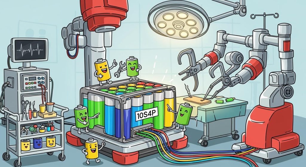 10S4P Lithium Battery Pack Structures in Surgical Robot Power Systems