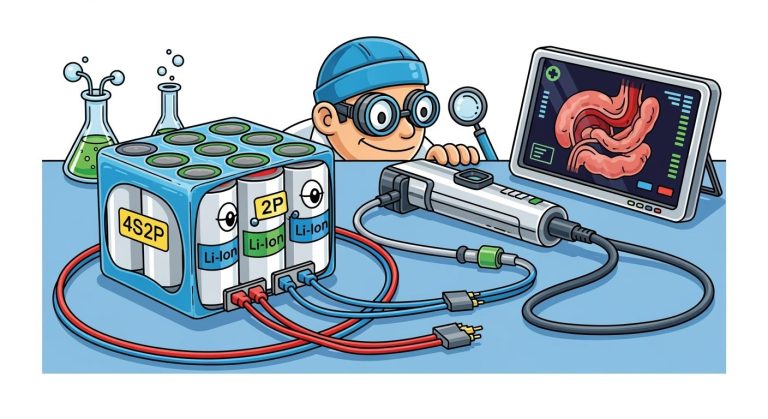 4S2P լիթիումային մարտկոցային փաթեթ՝ դյուրակիր էնդոսկոպիկ պատկերագրական համակարգերի համար