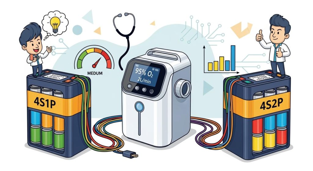 How 4S1P and 4S2P Lithium Batteries Impact Oxygen Concentrator Performance