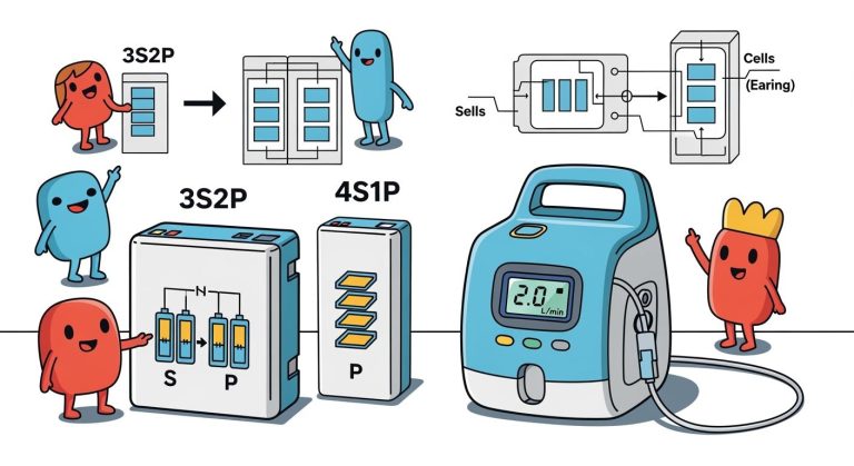 Portable Oxygen Concentrator Battery Options 3S2P and 4S1P Explained