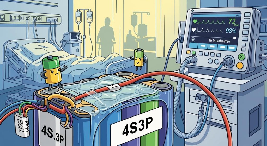 How High-Safety Redundancy in 4S3P Lithium Batteries Supports ICU Ventilator Reliability