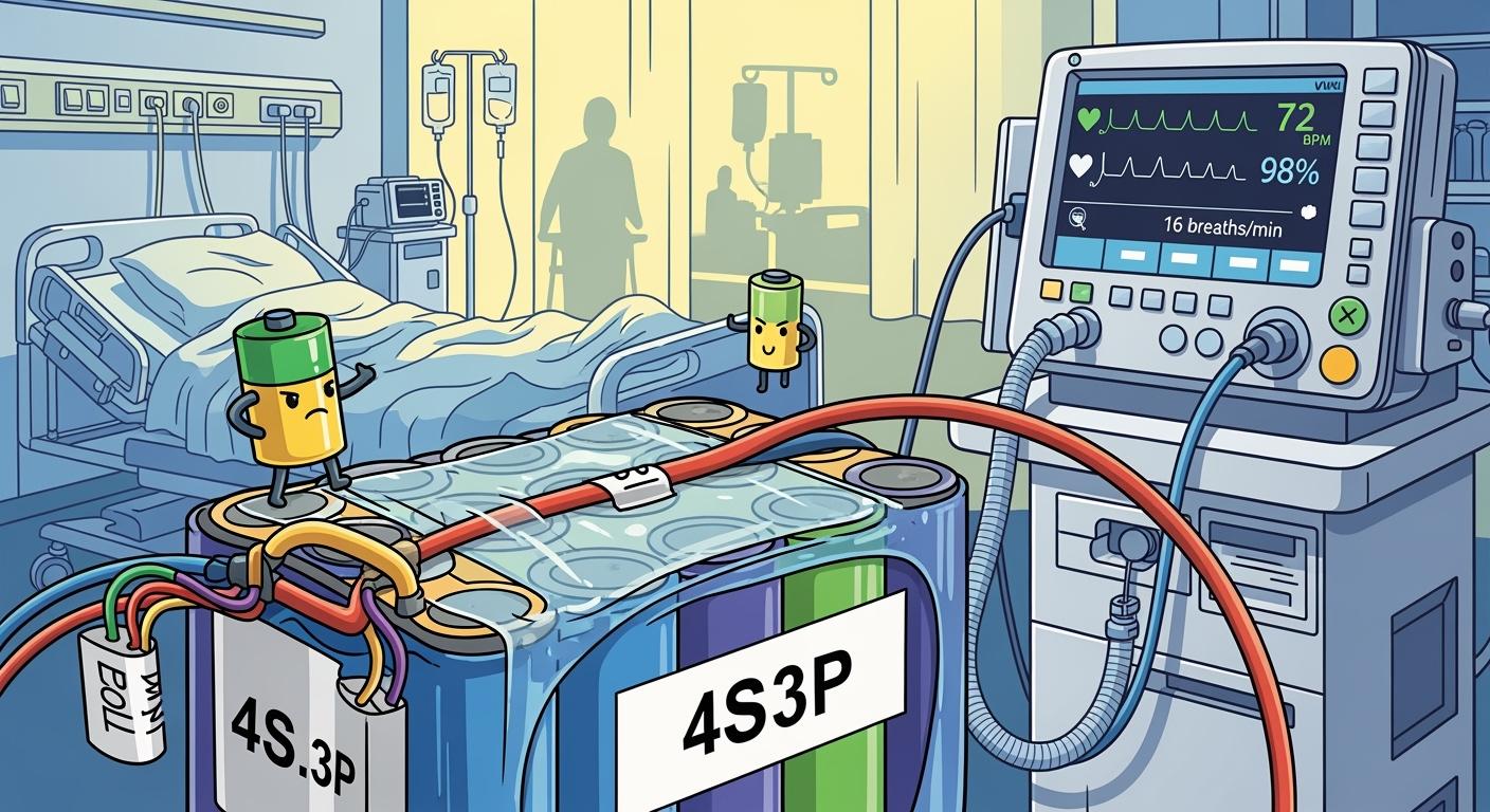 How High-Safety Redundancy in 4S3P Lithium Batteries Supports ICU Ventilator Reliability