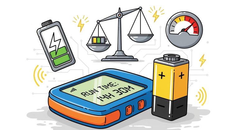 How to Extend Runtime in Portable Detection Devices: Battery Capacity vs Power Consumption