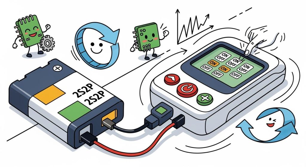 2S2P Lithium Battery System for POCT Devices: Cycle Life Optimization Under Frequent Start-Stop Conditions