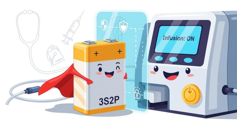3S2P Lithium Battery Solution for Chemotherapy Infusion Devices: High Reliability and Safety Isolation