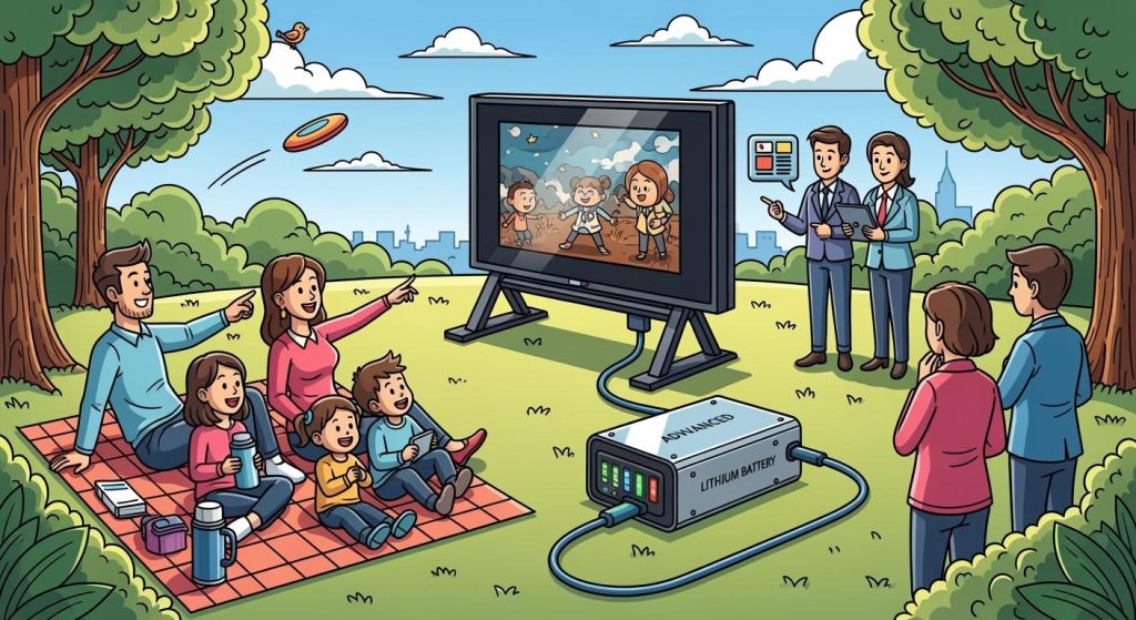 Outdoor Mobile TV Power Systems: High-Efficiency Lithium Battery Packs for Entertainment and Commercial Use