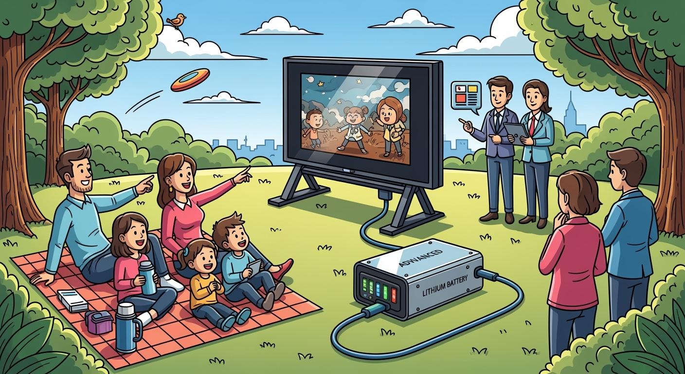 Outdoor Mobile TV Power Systems: High-Efficiency Lithium Battery Packs for Entertainment and Commercial Use