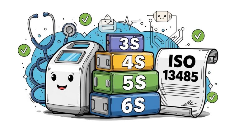 Battery Standards for Portable Oxygen Concentrators: How 3S–6S Lithium Packs Meet ISO 13485 Requirements