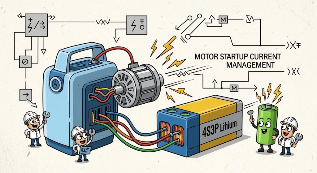 Handling Motor Startup Current in POC Oxygen Concentrators with 4S3P Lithium Batteries