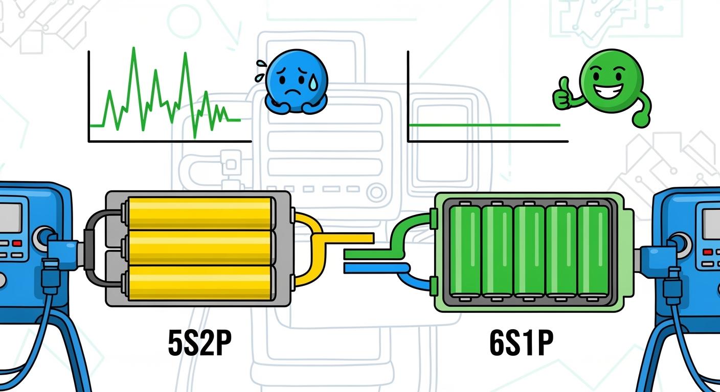 Ventilator Battery Trends: 5S2P vs. 6S1P Stability Comparison