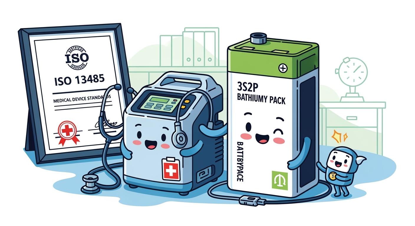 3S2P Lithium Battery Pack Design for Portable Oxygen Concentrators: Meeting ISO 13485 Medical Device Standards