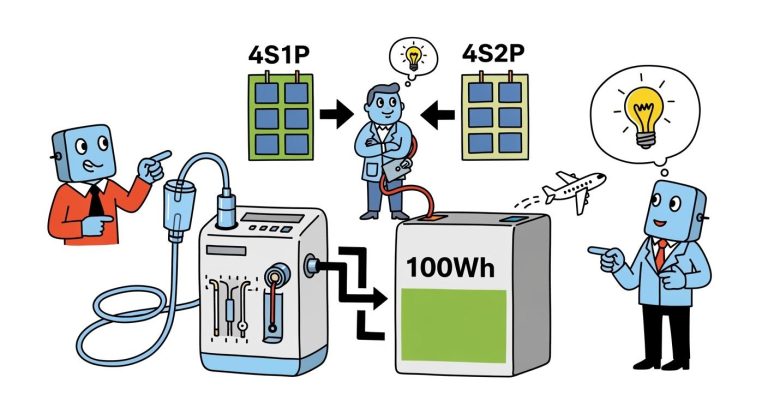 How to Choose a Portable Oxygen Concentrator Battery: 100Wh Airline Limit and 4S1P vs 4S2P Design Comparison