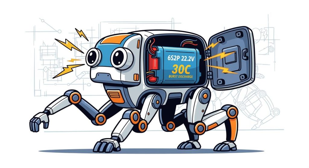 High-Rate 6S2P 22.2V Packs for Quadruped Robots: Engineering for 30C Instantaneous Burst Discharge