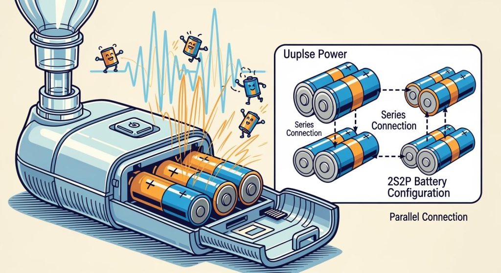 2S2P Lithium Battery Selection for Portable Nebulizers: Stable Power Under Pulsed Loads