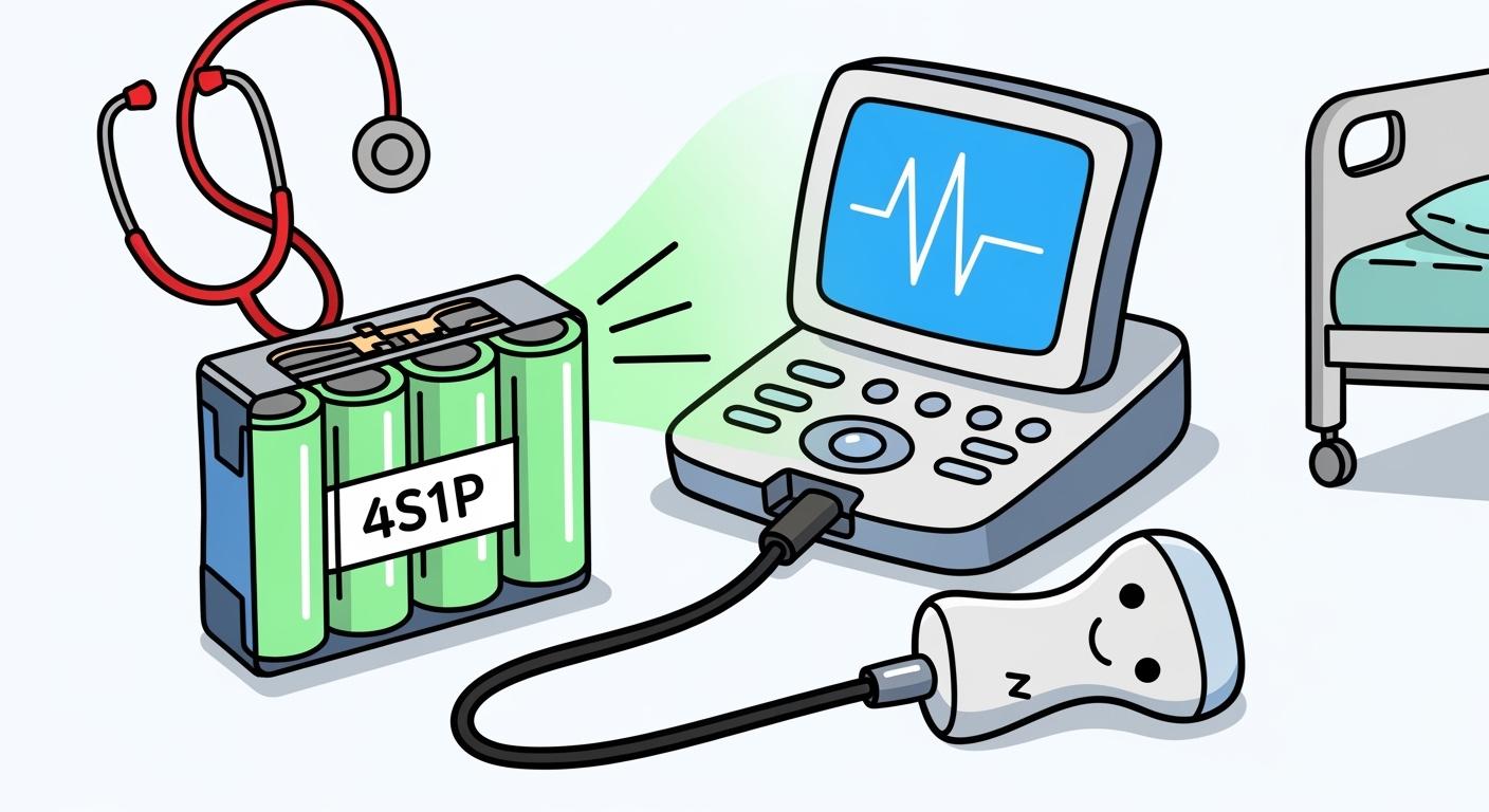 4S1P Lithium Battery Configuration for Portable Ultrasound Systems