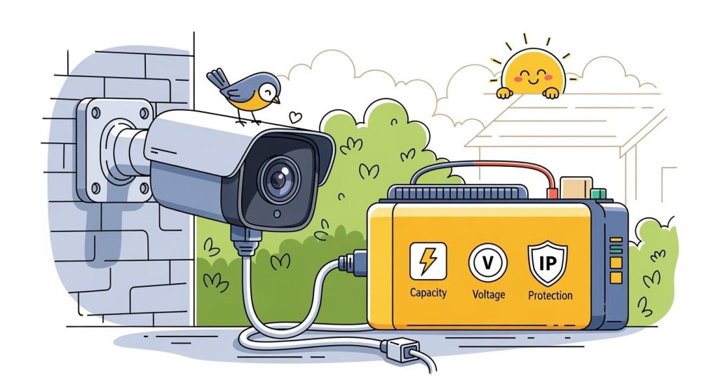 How to Choose the Right Battery for Outdoor Security Cameras: Capacity, Voltage, and IP Protection