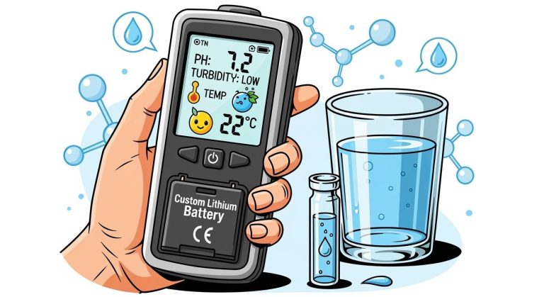Custom Lithium Batteries for Portable Water Quality Monitoring Equipment