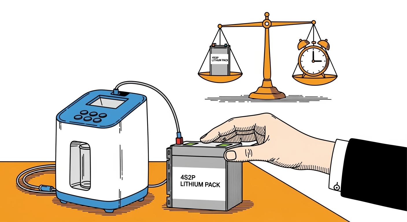 4S2P Lithium Battery Solutions for Portable Oxygen Concentrators: Balancing Runtime and Weight