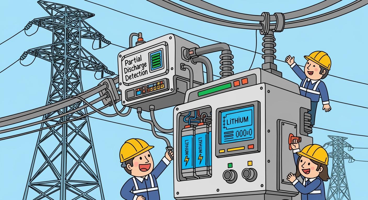 Lithium Battery Solutions for Partial Discharge Detection Equipment in Power Grid Inspection
