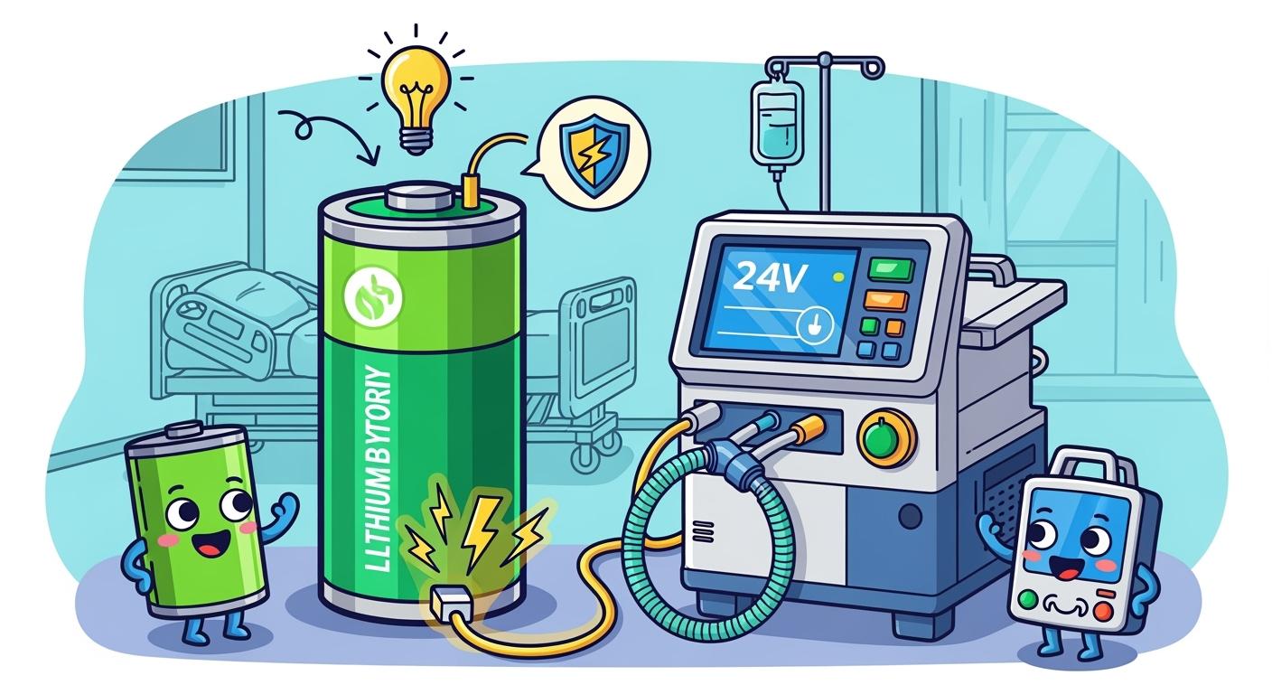 3 ways Lithium Battery Systems boost 24V medical gear