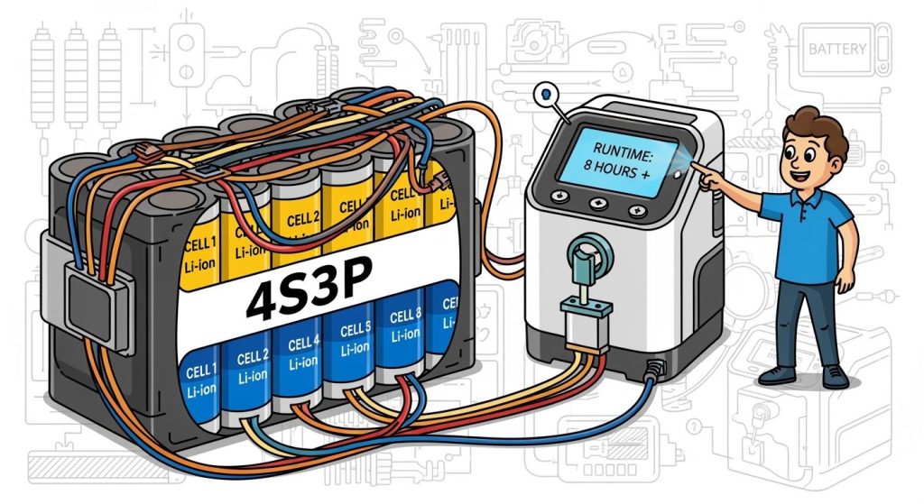 Extending Runtime of Portable Oxygen Concentrators: High-Capacity 4S3P Lithium Battery Pack Engineering Guide