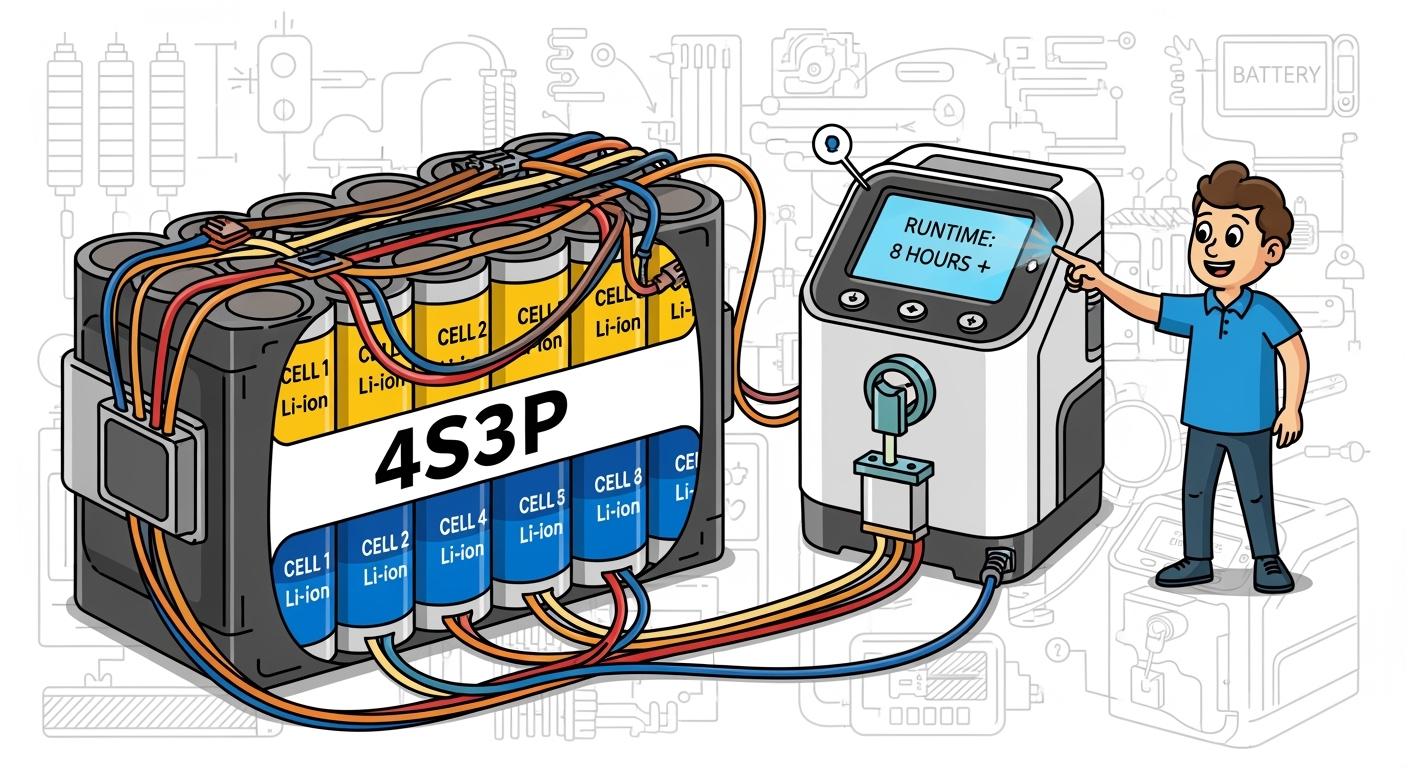 Extending Runtime of Portable Oxygen Concentrators: High-Capacity 4S3P Lithium Battery Pack Engineering Guide