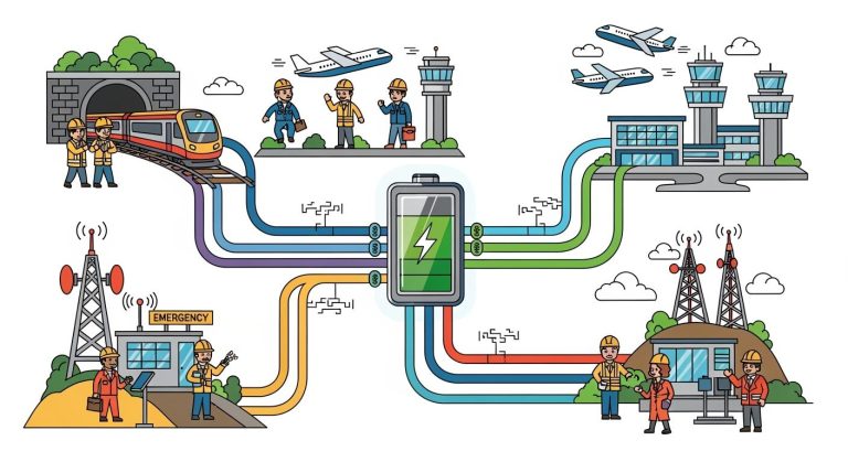Custom Lithium Battery Solutions for Utility and Transportation Communication Systems: Powering Railways, Airports, and Emergency Networks