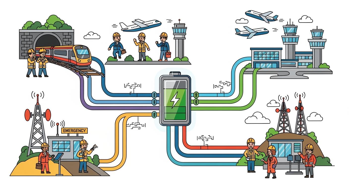 Custom Lithium Battery Solutions for Utility and Transportation Communication Systems: Powering Railways, Airports, and Emergency Networks