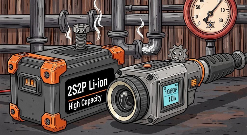 Selecting High-Capacity 2S2P Li-ion Batteries for Industrial Borescopes & Inspection Cameras: 1080p Resolution & 10-Hour Runtime in Harsh Environments