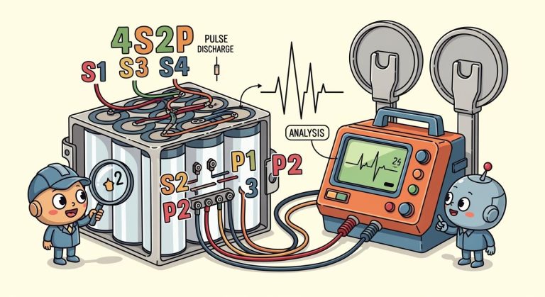 4S2P Lithium Battery Pack Design and Pulse Discharge Analysis for Professional Defibrillators