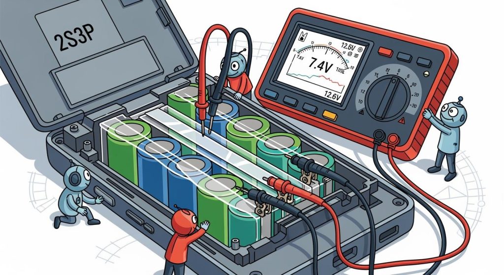 Advanced Li-ion Pack Strategies for Portable Multi-Parameter Testers: 2S3P for Impedance Analysis & Real-Time Cell Variation