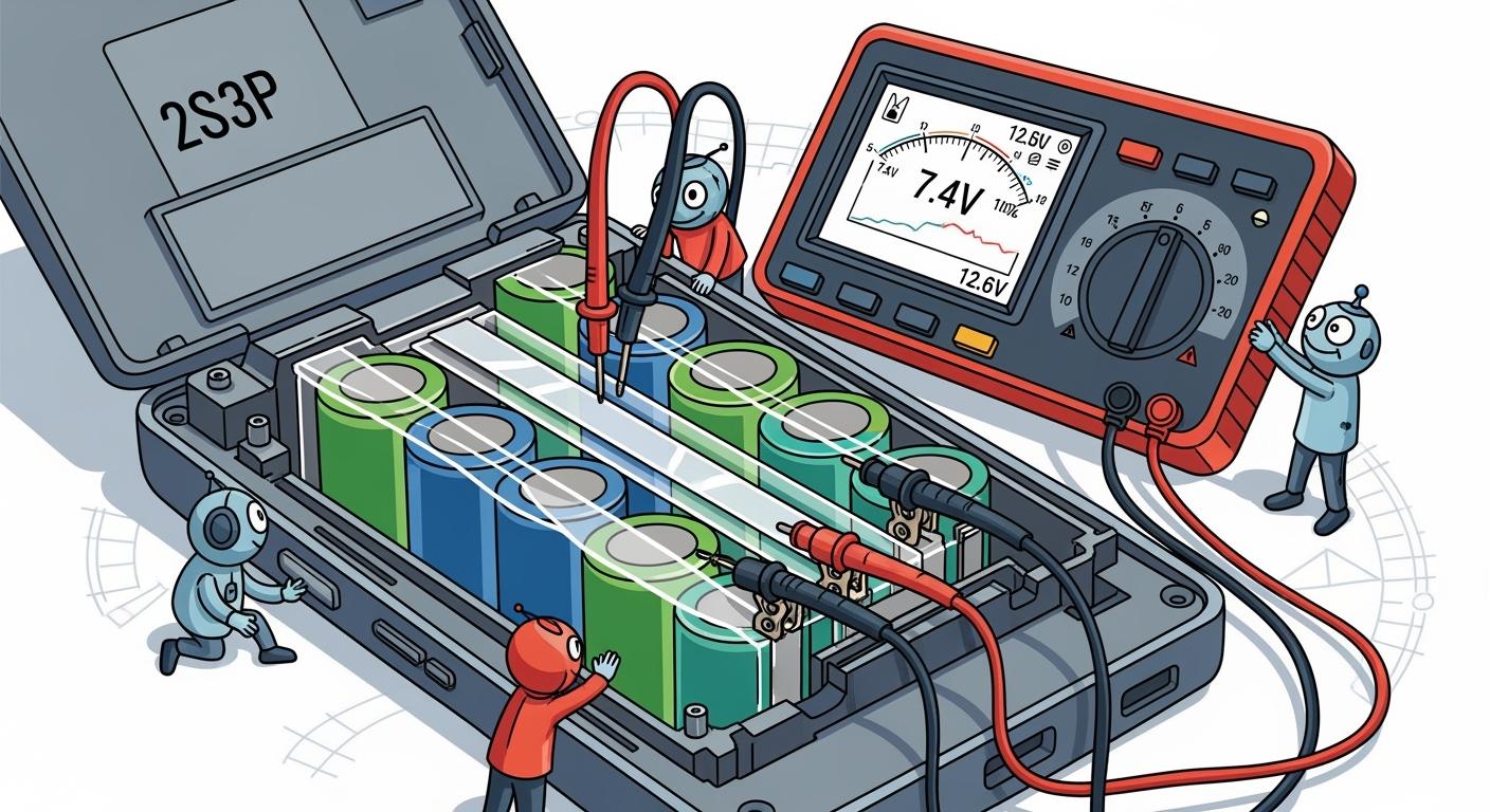 Advanced Li-ion Pack Strategies for Portable Multi-Parameter Testers: 2S3P for Impedance Analysis & Real-Time Cell Variation
