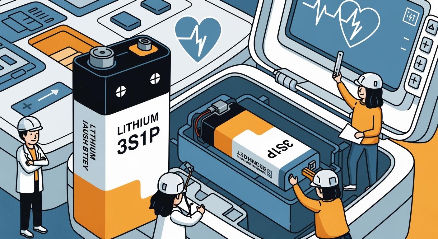 3S1P Lithium Battery Solutions for Automated External Defibrillators (AEDs)