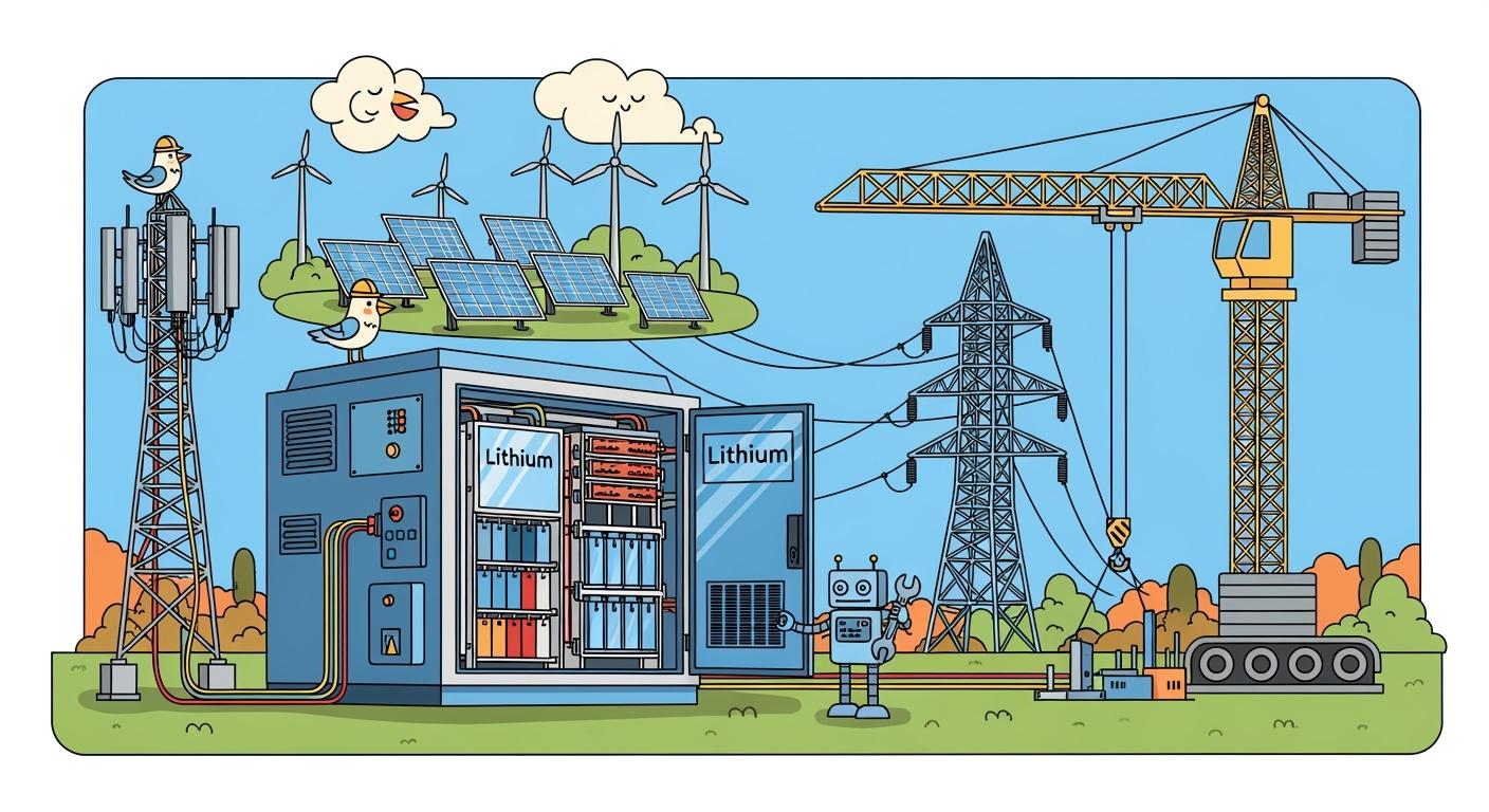 Industrial Outdoor Energy Storage Systems: Lithium Battery Solutions for Telecom, Construction, and Microgrid Applications