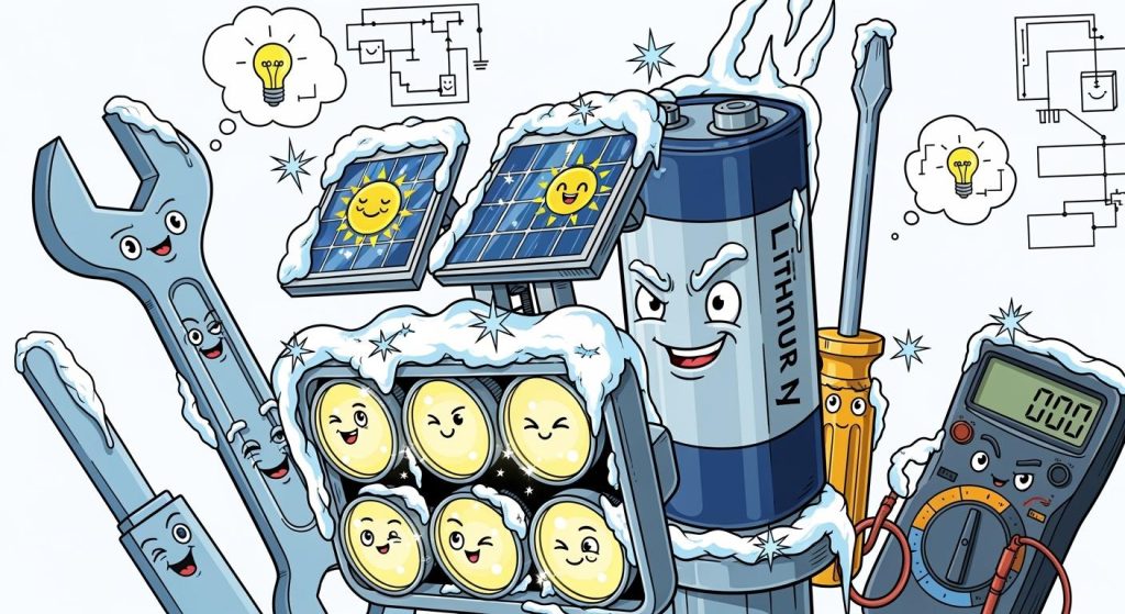 How Lithium Batteries Perform in Sub-Zero Outdoor Solar Lighting Systems: Challenges and Engineering Solutions
