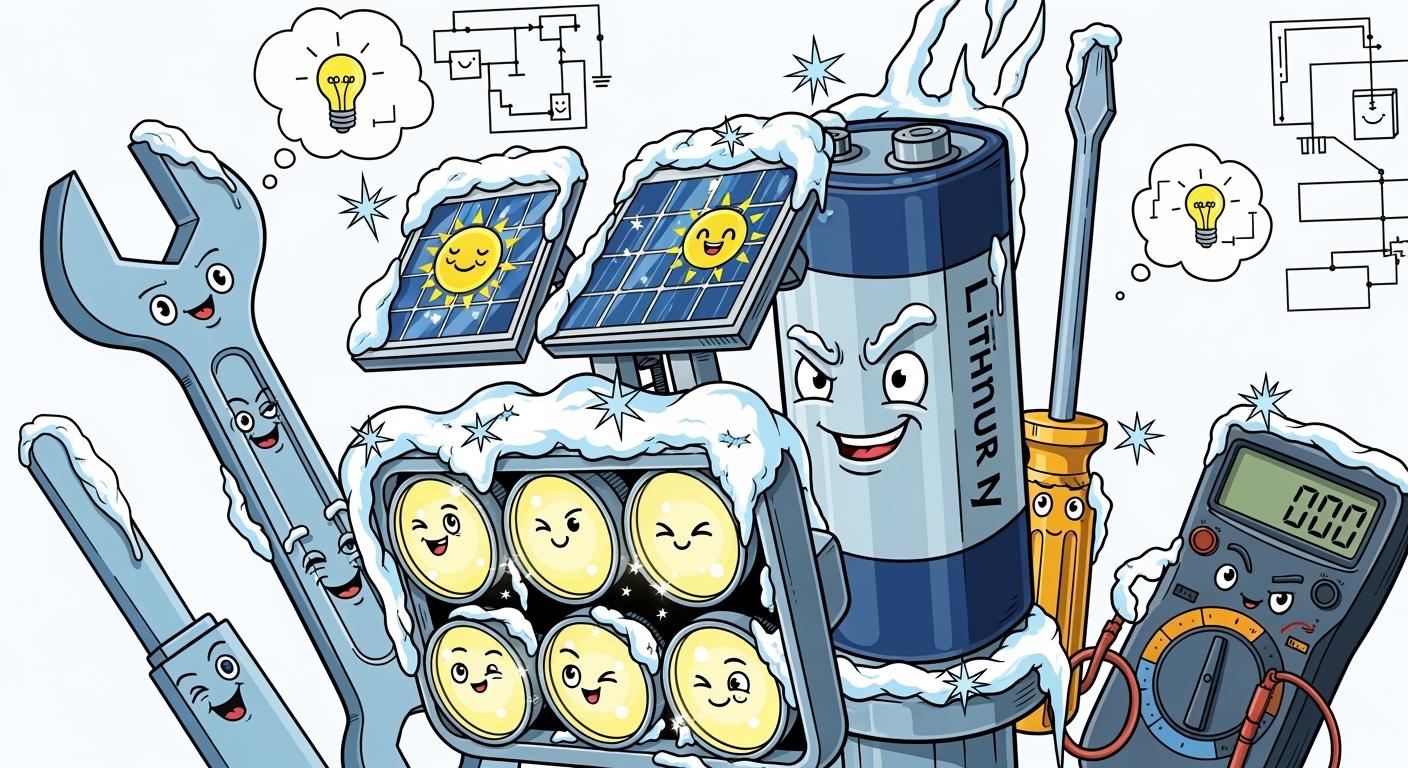 How Lithium Batteries Perform in Sub-Zero Outdoor Solar Lighting Systems: Challenges and Engineering Solutions