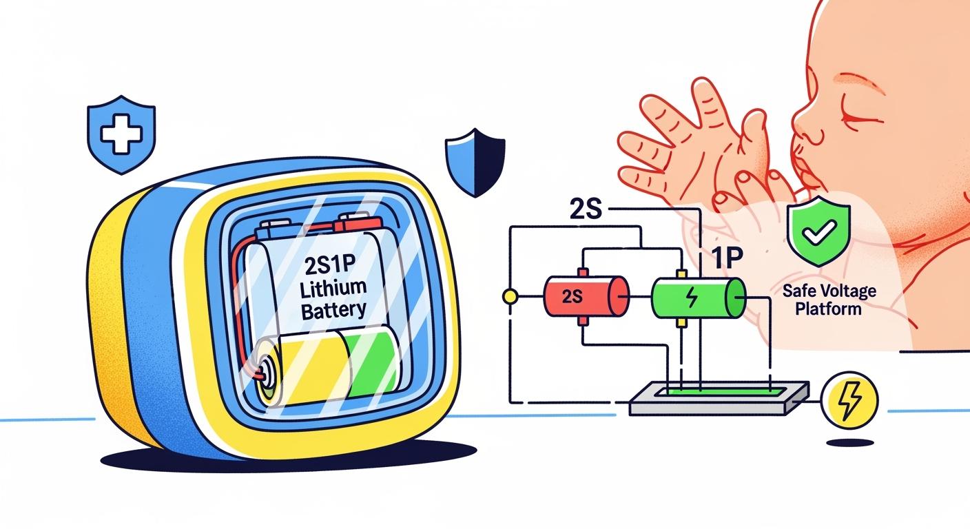 2S1P Lithium Battery Selection for Neonatal Monitoring Devices: Design Logic of Safe Voltage Platforms