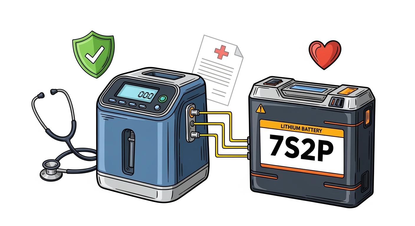 Long-Runtime Portable Oxygen Concentrators: 7S2P Lithium Battery Pack Design and Medical Certification Requirements