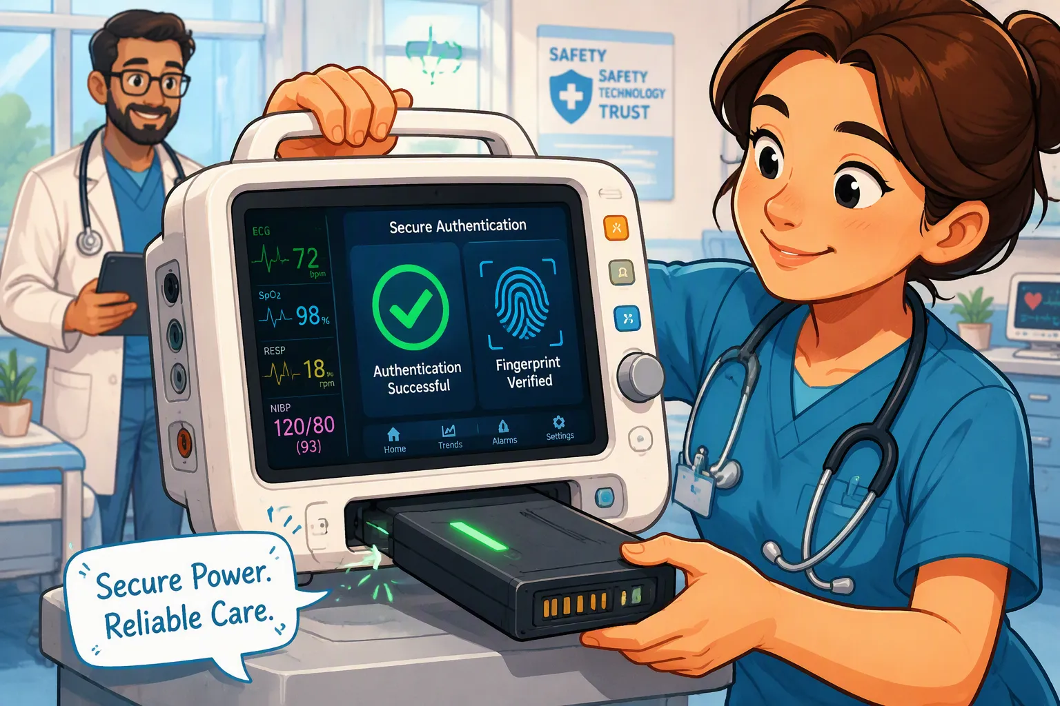 Smart Battery Authentication for Medical Devices: Preventing Incompatible and Counterfeit Battery Packs