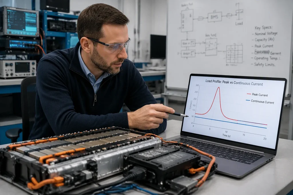 Battery Pack Peak Current vs Continuous Current: How OEMs Should Specify Real Load Requirements